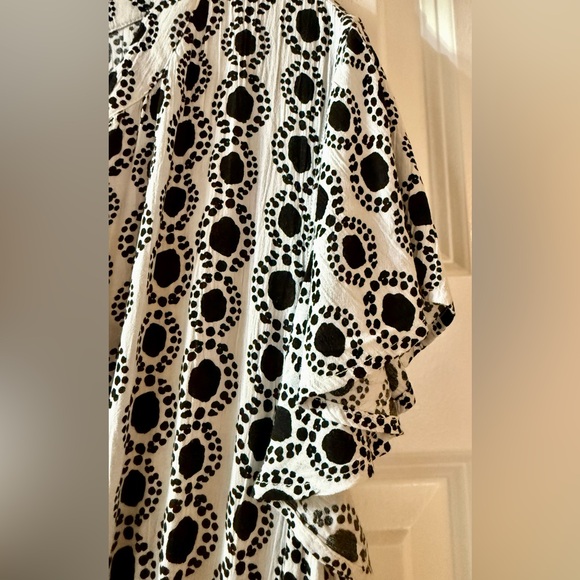 Style & Co Tiered Printed Flutter Sleeve Maxi Dress - Picture 4 of 7